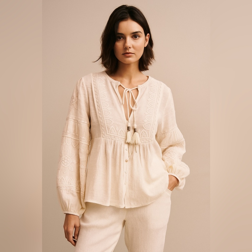 Scarlett Poppies Embroidered Blouse